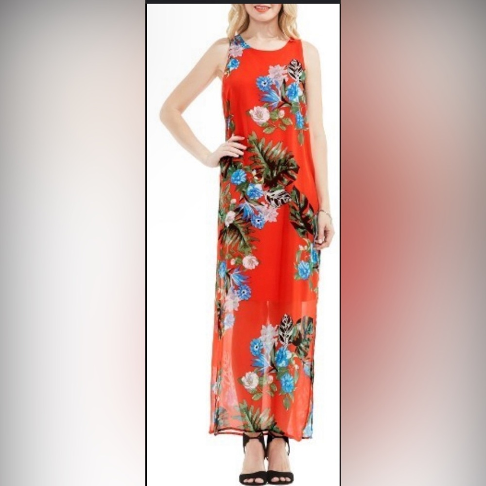 NWOT-Vince Camuto HAVANA TROPICAL MAXI DRESS